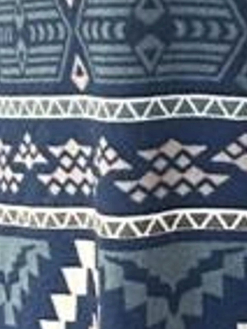 LulaRoe blue and white geometric pattern cardigan in size S - Picture 5 of 5